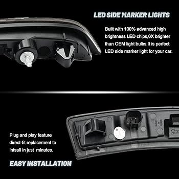 Switchライト　新山 Amazon.com: LED Side Marker Light Replacement for 2022 2023+